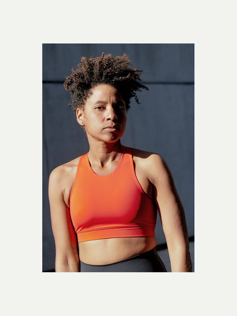 Brassière de yoga Orange Mandariné NUNA