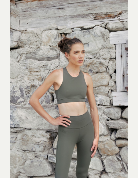 Brassière de yoga Vert Olive NUNA