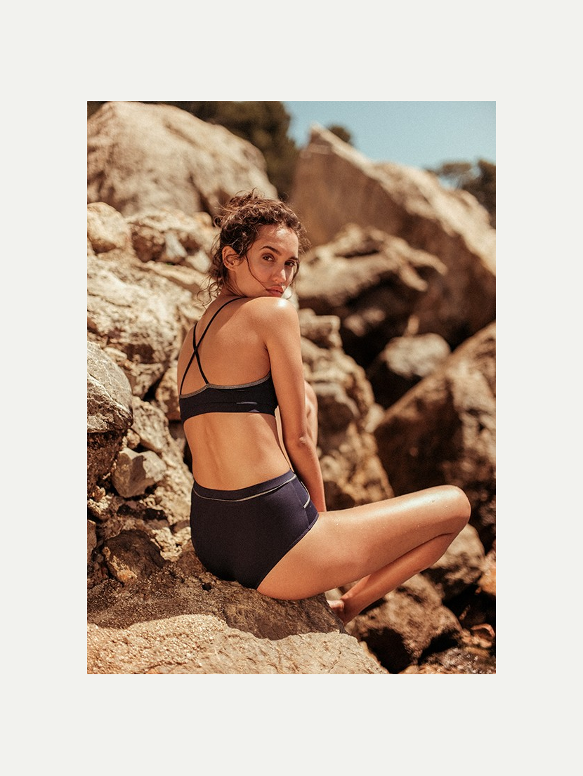 Culotte de bain Bleue / Rouge Équilibre sur l'eau