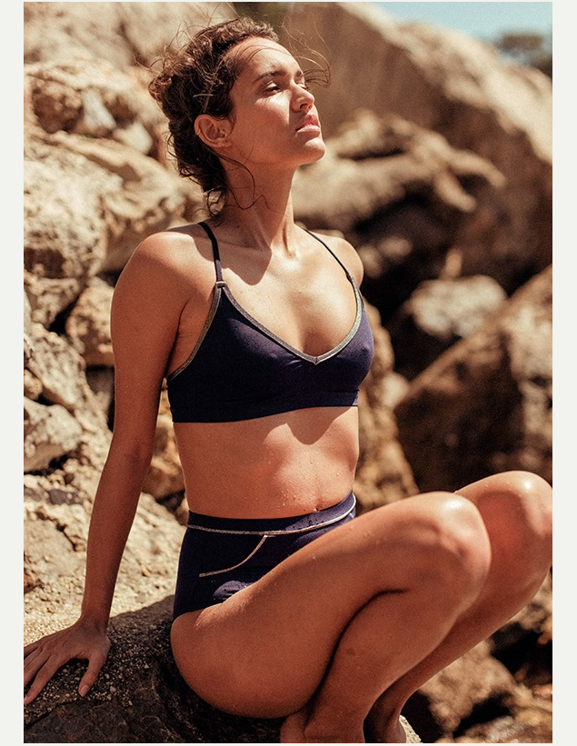 Culotte de bain Bleue / Rouge Équilibre sur l'eau 2