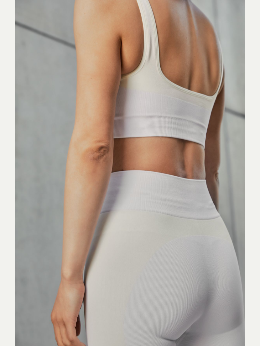 Legging de yoga Blanc et Ivoire ASHA