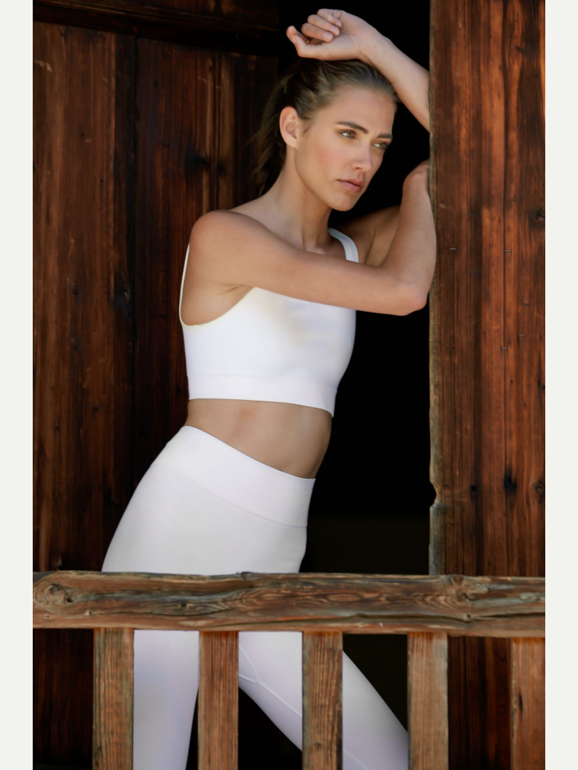 Legging de yoga Blanc et Ivoire ASHA