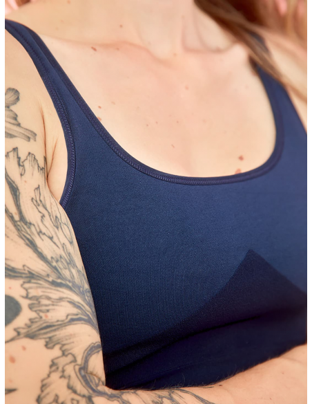 Brassière de yoga Bleu Marine ASHA