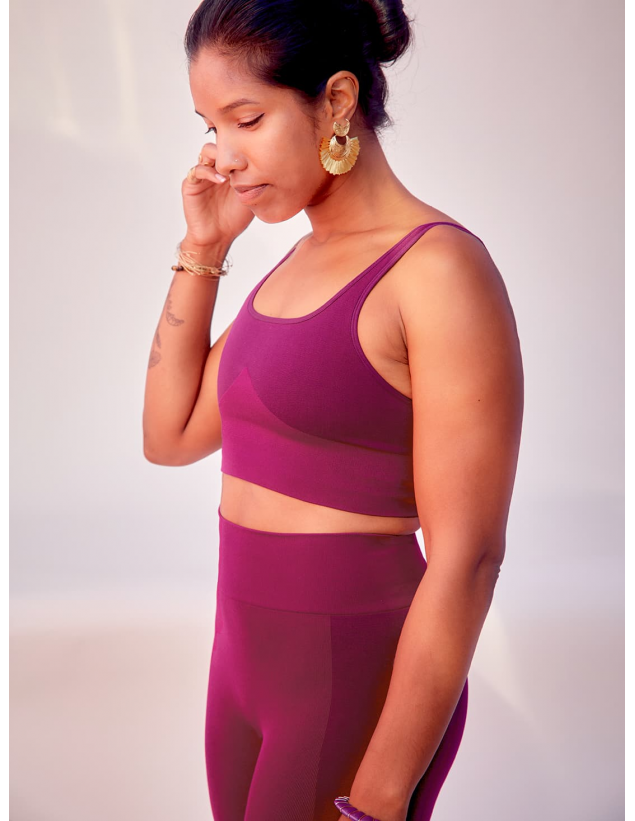 Brassière de yoga Violine ASHA