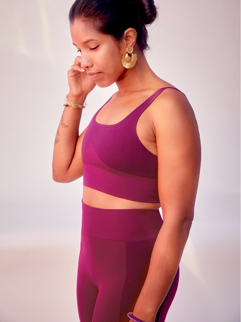 Brassière de yoga Violine ASHA