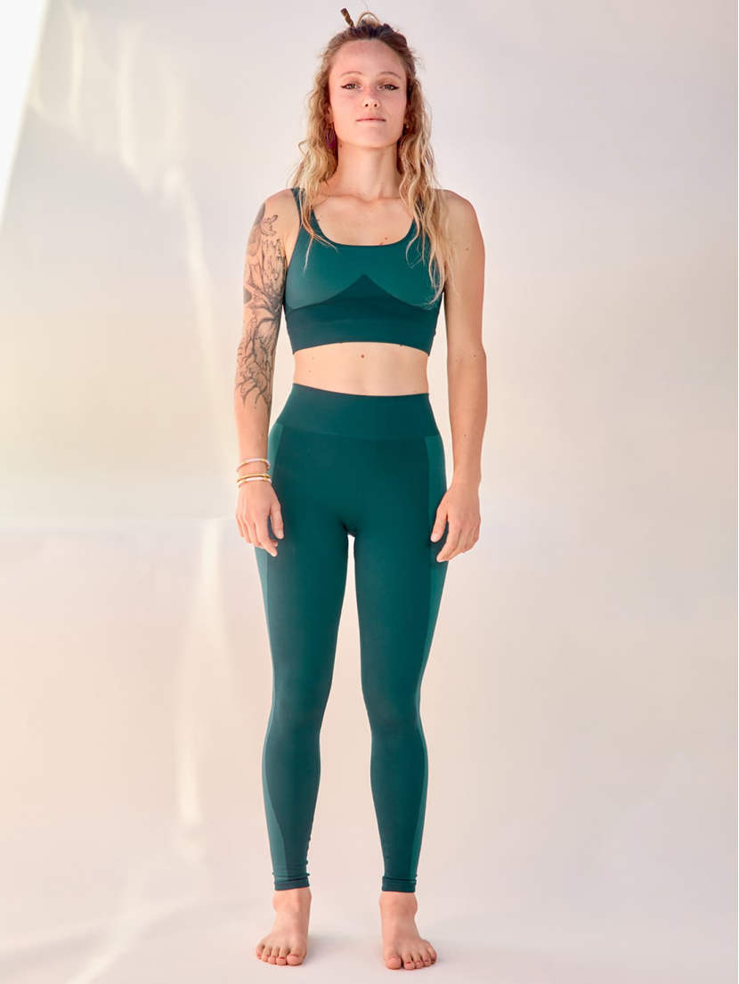 Brassière de yoga Vert Cyprès ASHA