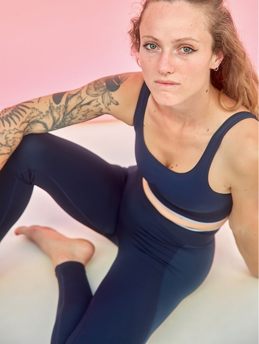 Legging de yoga Bleu Marine ASHA