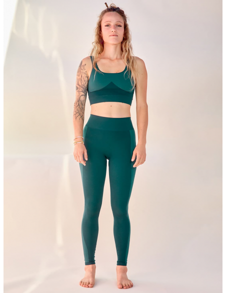 Legging de yoga Vert Cyprès ASHA