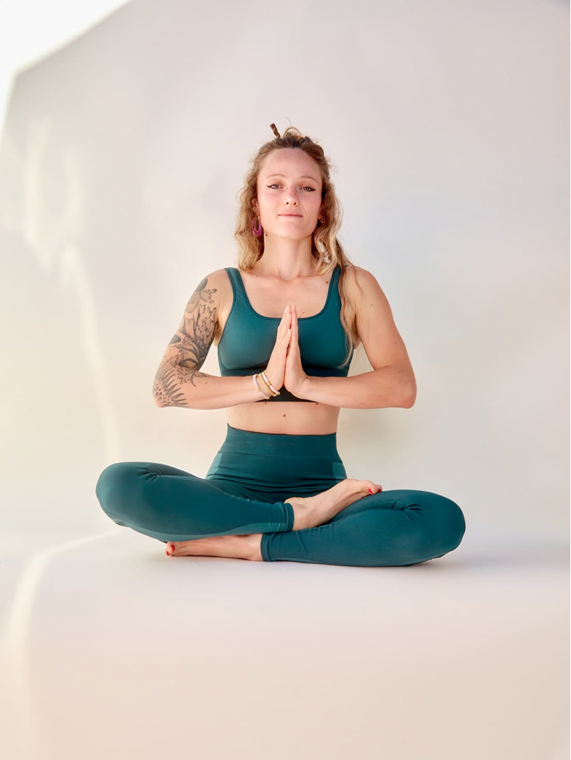 Legging de yoga Vert Cyprès ASHA