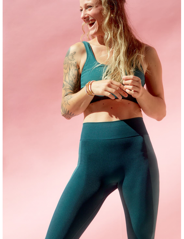Legging de yoga Vert Cyprès ASHA