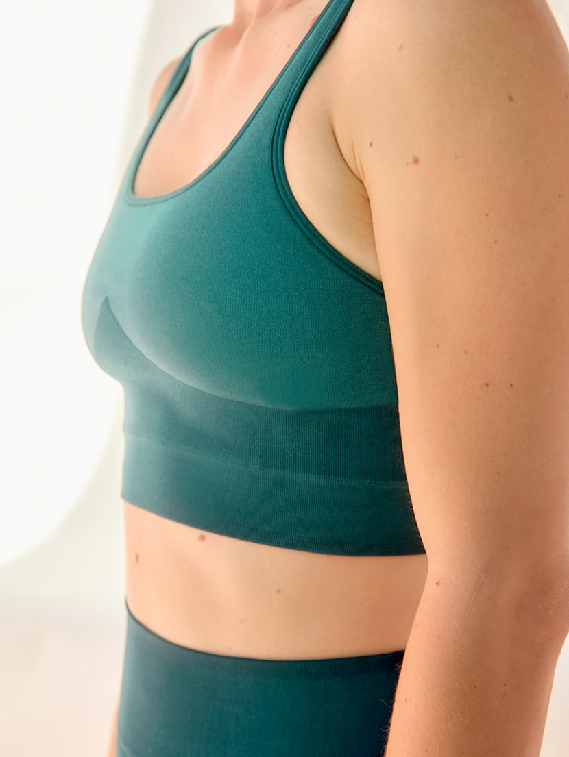 Brassière de yoga Vert Cyprès ASHA