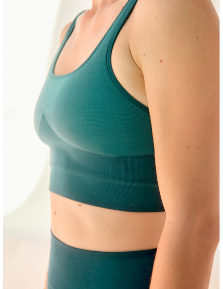 Brassière de yoga Vert Cyprès ASHA